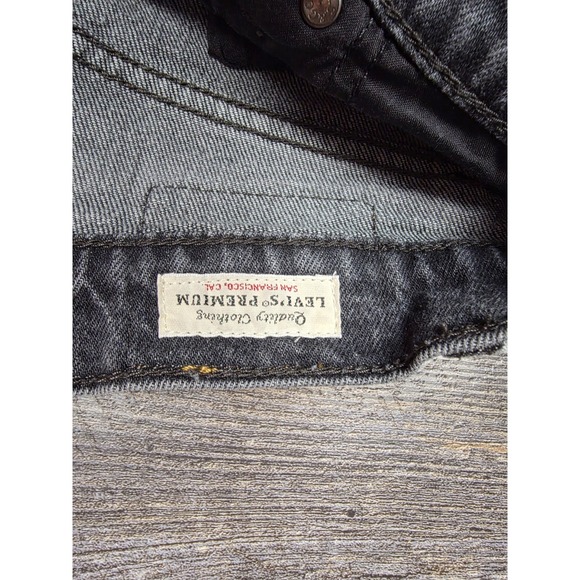 Levi Strauss Women's Jeans Ribcage Flare Black Wash 26 - Picture 6 of 16